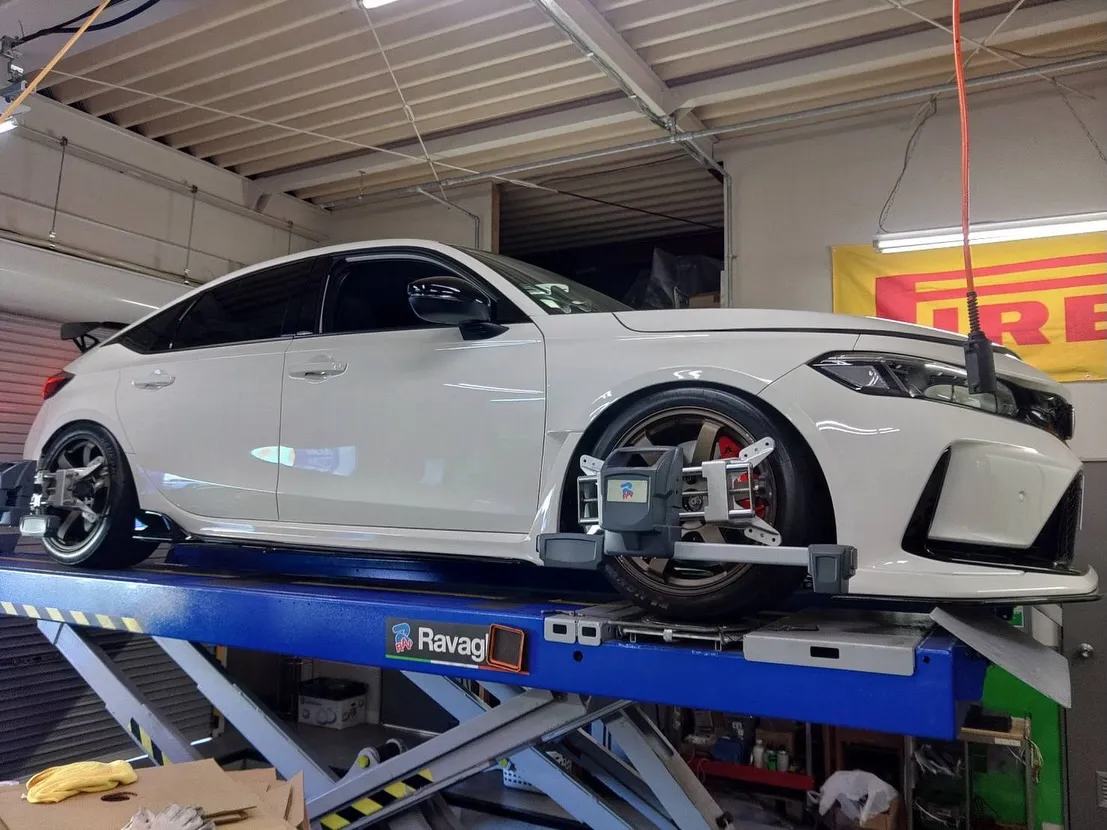 シビックType Rのアライメント調整を行いました🛞